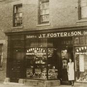Nos. 62-64 CastlegateBy 1913 John & Sarah Foster were bakers & confectioners here. We assume this is Sarah in the photo. Their son Ernest joined them in the late 1920s and the business was still here in 1939. In 1984 White Rose Saddlery,