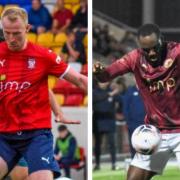 Mark Beck (left) and Gus Mafuta have both been transfer-listed by Solihull Moors.