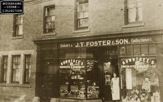 Nos. 62-64 CastlegateBy 1913 John & Sarah Foster were bakers & confectioners here. We assume this is Sarah in the photo. Their son Ernest joined them in the late 1920s and the business was still here in 1939. In 1984 White Rose Saddlery,