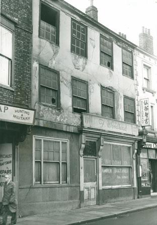 F. Woodhead's family butchers at 17 Micklegate, pictured in 1965.
