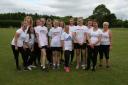 Participants at the start of the Selby College colour run