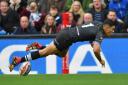 International star Dallin Watene-Zelezniak scores for New Zealand, whose team will be based in York during the 2021 Rugby League World Cup, against England at Anfield. Picture: Dave Howarth/PA Archie