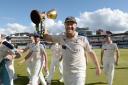 Former Yorkshire captain and head coach Andrew Gale lifts the LV= Insurance County Championship division one trophy at Lord’s in 2015. Picture: Anthony Devlin/PA Wire