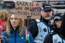 Protesters during a pro-Palestine rally in Edinburgh organised by the Scottish Palestine Solidarity Campaign. A protest march will be held in York on Saturday