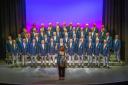 The York Philharmonic Male Voice Choir, debut their new blue outfit, at the Joseph Rowntree Theatre