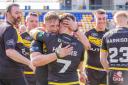 York Knights stunned Bradford Bulls 25-14 to get off the mark in the Betfred Championship.