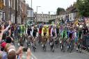 The Tour de France passing down through Bishopthorpe Road