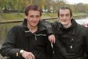 Ben, left, and Gavin Barker, who discovered they were brothers while sleeping rough by the River Ouse.
