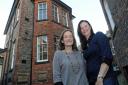 Nicky Gladstone, left, of Carecent and Steph Brodie, of Never Give Up, outside Carecent in St Saviourgate, York