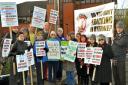 Anti-fracking protesters in York