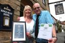 After two years rejuvenating the Kings Head in Kirbymoorside Steve and Maria Wrigley have been awarded runner up in the Marstons Turnaround Pub of the Year for the North of England and Tripadvisor's Certificate of Excellence. Pic Jo Hughes (28955729)