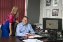 TWO AT THE TOP: Upton Group managing director, Ross Macdonald and his wife Tracy, who is finance director and daughter of the company’s founder, Alec Upton.