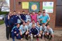 Huntington Rovers Reserves celebrate their York FA Saturday Junior Cup success