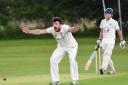 Sheriff Hutton Bridge II bowler Jordan Grose appeals for Stillington batsman Ben Wood's wicket during a match-winning spell of 6-6 – Picture: David Harrison