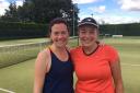 Kathryn Place, left, and Karen Retief, who have ended a 16-year partnership for York-1 with a fifth successive Fulford Ladies' Invitation Tennis League Division One title