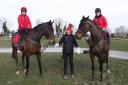 Jessica Harrington, middle, is looking for success at York