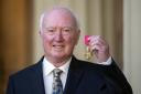 Peter Lawrence, with his OBE after an Investiture ceremony at Buckingham Palace, London. Victoria Jones/PA Wire