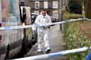 Forensic investigation at the stabbing scene in Swan St , York   Picture Frank Dwyer