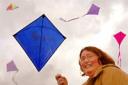 As part of Mind Awareness Week, the Mind charity shop in Goodramgate, York, will be selling kites. Shop deputy manager Sam Wyley tries one out