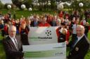 Easingwold Town receive their Football Foundation cheque