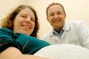 Reporter Lucy Stephens is given acupuncture treatment for pregnant women by therapist Andrew Edwards