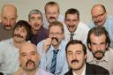 Members of the Press team look forward to the Movember charity challenge