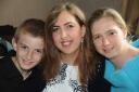 Heart transplant patient Wendy Lingham enjoying life with her son Joshua and sister Rachael Genders