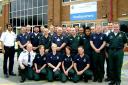 Members of the Yorkshire Ambulance Service who are heading to London to provide assistance at the Olympic Games