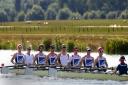 The Great Britain’s men’s eight, with York City Rowing Club’s Tom Ransley third from left, in training for the Games