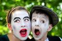 Rosa-Betsy King and Joseph Dias, pupils at Knavesmire Primary School, rehearse The Rocky Monster show