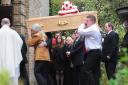 The funeral of schoolboy Sean Hamilton.