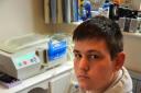Liam undergoes dialysis in his bedroom at home in Fulford, York
