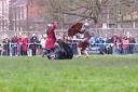 Warriors fight during the 2024 Jorvik Viking FestivalEye of York