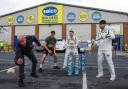 Osbaldwick swapped cricket equipment for paint cans, string and shovels to announce their partnership extension with Selco Builders Warehouse.