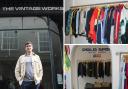 Vintage Works co-owner Chris Brown and inside the new store in Grape Lane