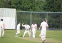 Woodhouse Grange claim the final Dunnington wicket. Picture: Phil Gilbank