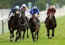 Jim Crowley on board Battaash (centre) on their way to winning the Coolmore Nunthorpe Stakes at York Racecourse during day three of the Yorkshire Ebor Festival at York Racecourse. Picture: Alan Crowhurst/PA Archive