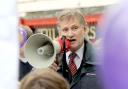 York MP Hugh Bayley addresses the Vote For Reform rally held in King’s Square
