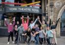 The cast of the Cinderella pantomime at York Theatre Royal returned to the stage today