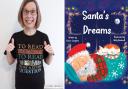 York author Karen Langtree with her children's book 'Santa's Dreams' Pictures: Karen Langtree, illustrated by Holly Bushnell