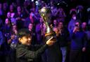 Zhao Xintong lifts the Cazoo UK Championship trophy at the York Barbican last year. Picture: Richard Sellers/PA Wire