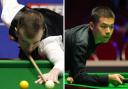 York’s Ashley Hugill (left) and China’s Pang Junxu (right). Pictures: Richard Sellers/PA Wire and World Snooker Tour
