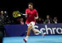 York-born tennis star Paul Jubb in action at the Schroders Battle of the Brits. Picture: Jane Barlow/PA Wire