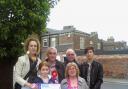 From left, Tracey Simpson-Laing with her daughter, Niamh, Steve Burton (Labour candidate for Westfield), Tina Funnell (Labour candidate for Heworth), David Horton (Labour candidate for Acomb) and Joe Armer (York member of UK Youth Parliament).