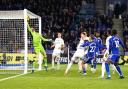 Leeds United defeated league leaders Leicester City 1-0.