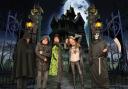 Ebor Players, in Halloween attire during rehearsals