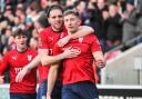 York City celebrated the New Year with a 2-0 win over Gateshead.