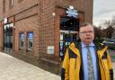 Andrew Waller at the Halifax Bank in Acomb, which is set to close