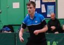 James Atkins won his three singles matches for Topspin A against Wigginton A.