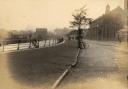 These bicycles are on Foss Islands Road (looking towards Layerthorpe Bridge) in about 1911. The photographer has written: 
